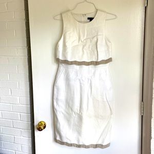 JCrew white linen dress